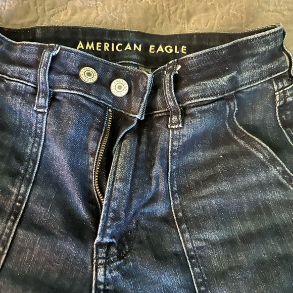 American eagle wide leg jeans, size 0 short - Picture 7 of 9